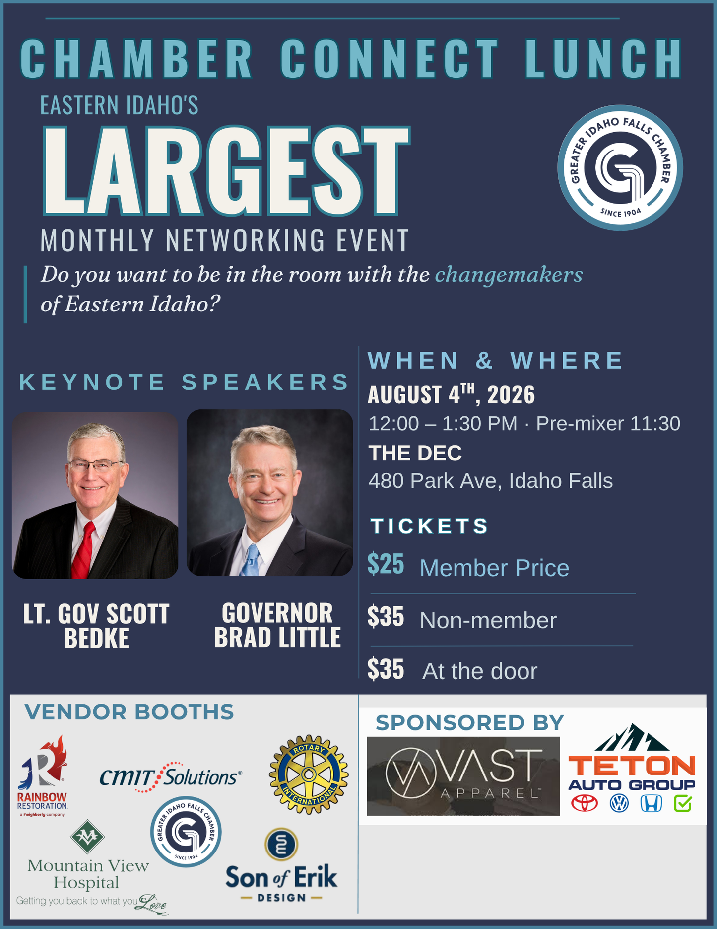 August Chamber Connect - Member Table