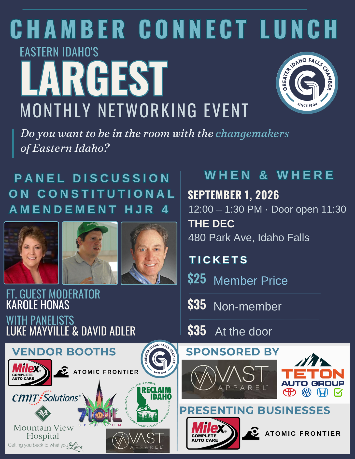 September Chamber Connect - At the Door Price